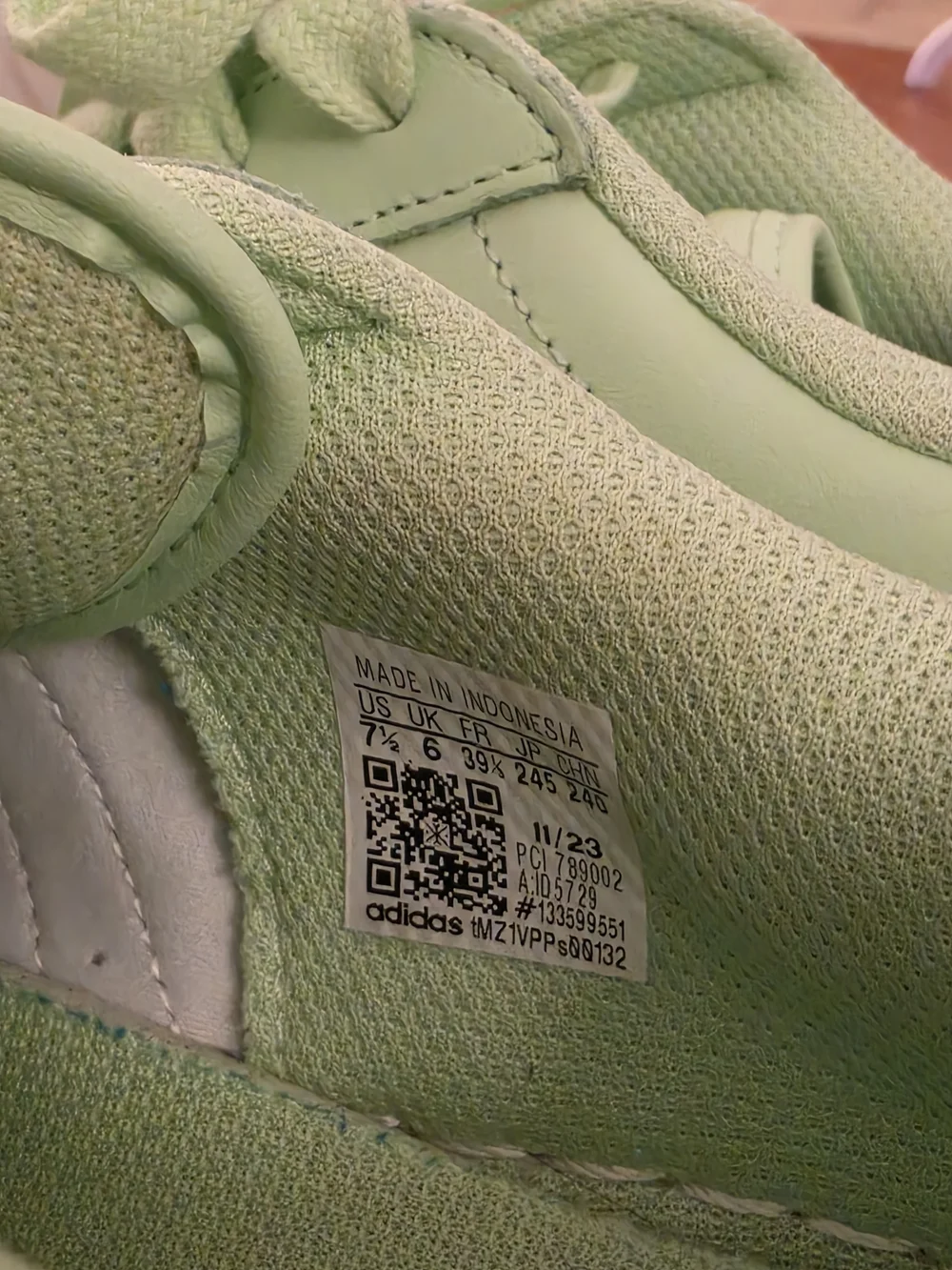 Adidas Superstar Sneakers in Mint Green & White - Picture 7 of 9